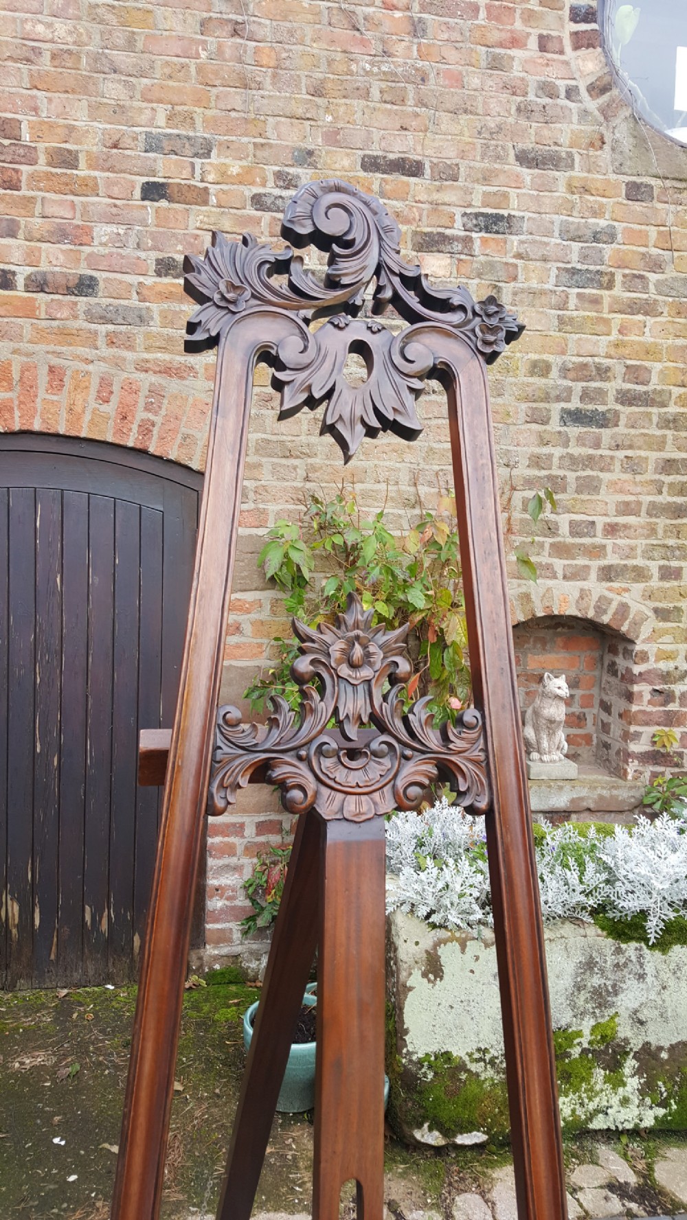  Victorian carved mahogany artist's easel View II