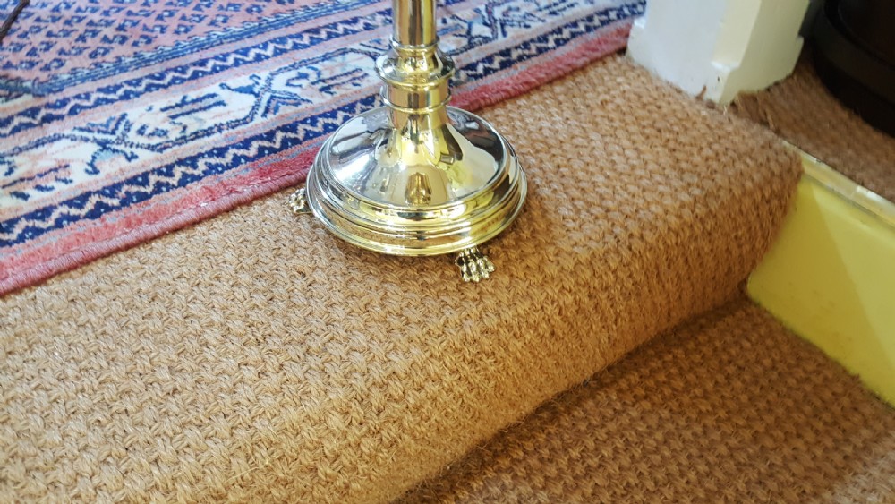 Pair of Late 19thC Brass Alter Sticks View II