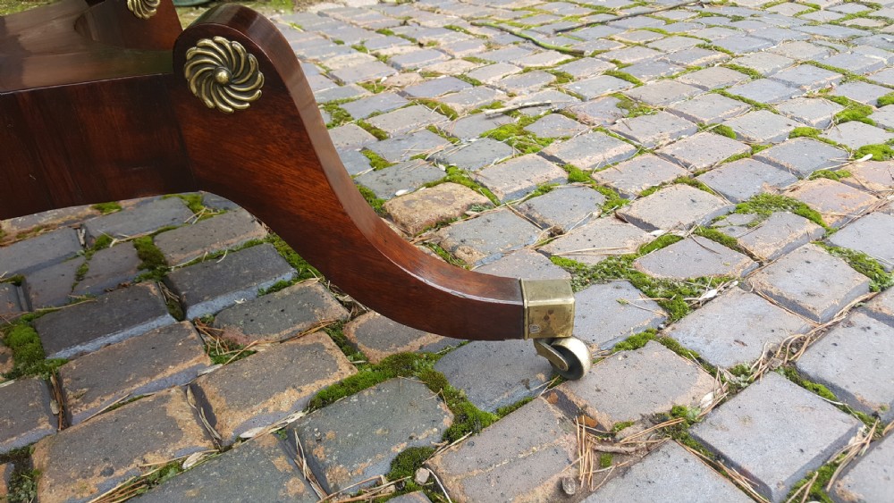 Regency Goncalo Alves Pedestal Sofa Table View VII