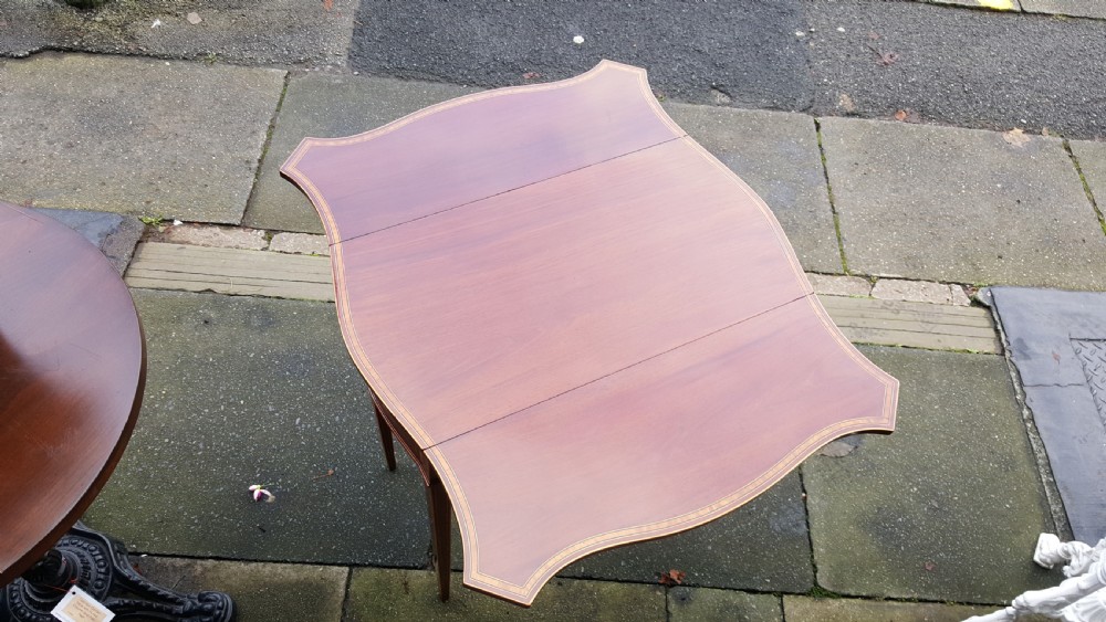 Edwardian Mahogany Inlaid Pembroke Table View II