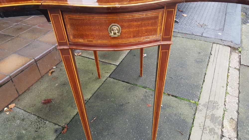 Edwardian Mahogany Inlaid Pembroke Table View III