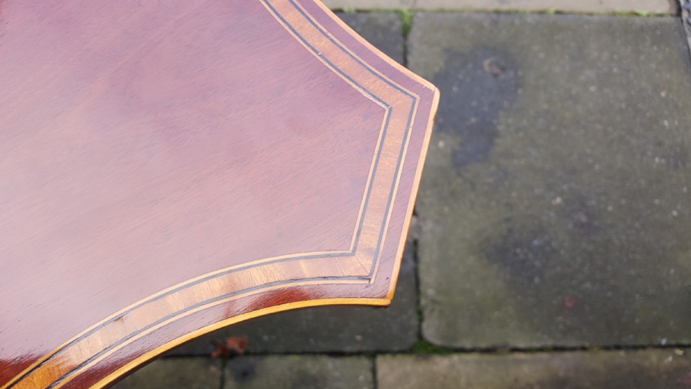 Edwardian Mahogany Inlaid Pembroke Table View VI