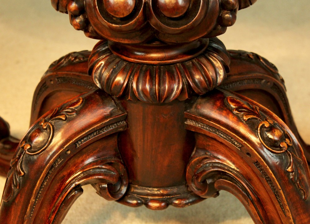  Late Victorian Burr Walnut Serpentine Shape Card Table View VI