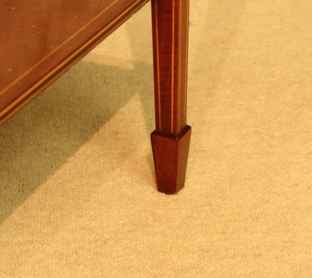 Late Victorian Mahogany Inlaid Cylinder Desk Circa 1890 View VII