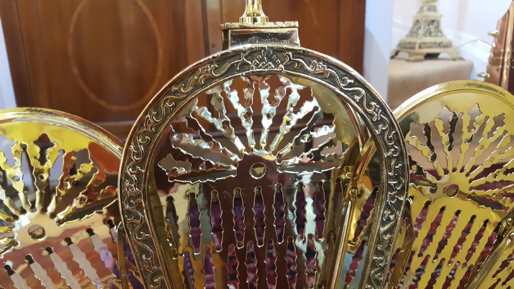 Late Victorian Brass Fire Screen View II