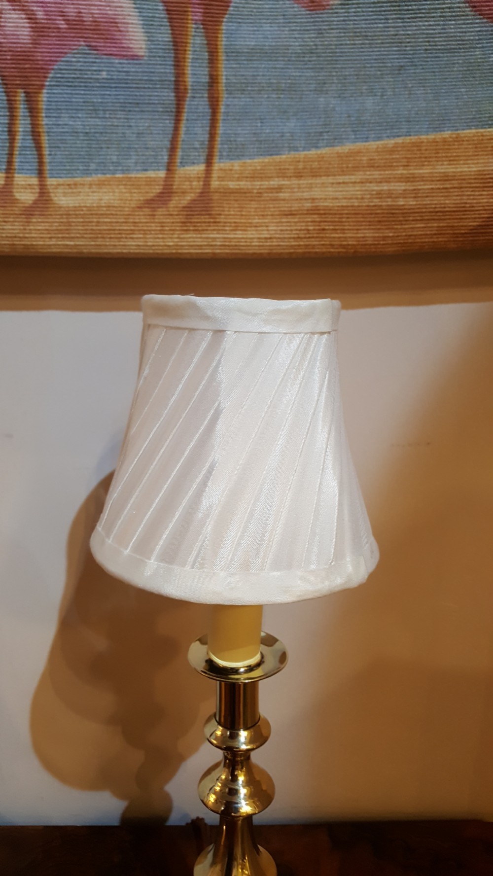 Pair of Edwardian Brass Candlesticks View II