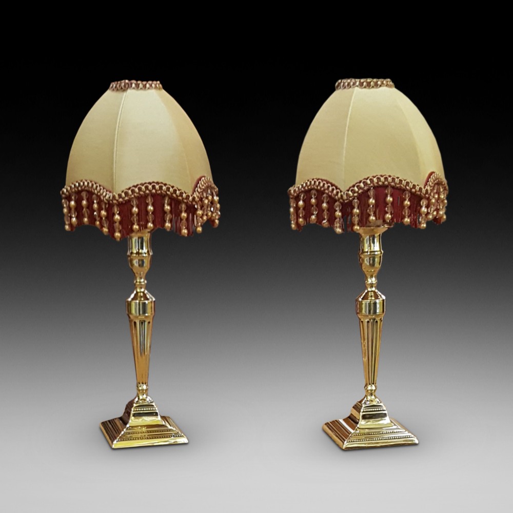Pair of Edwardian Brass Candlesticks