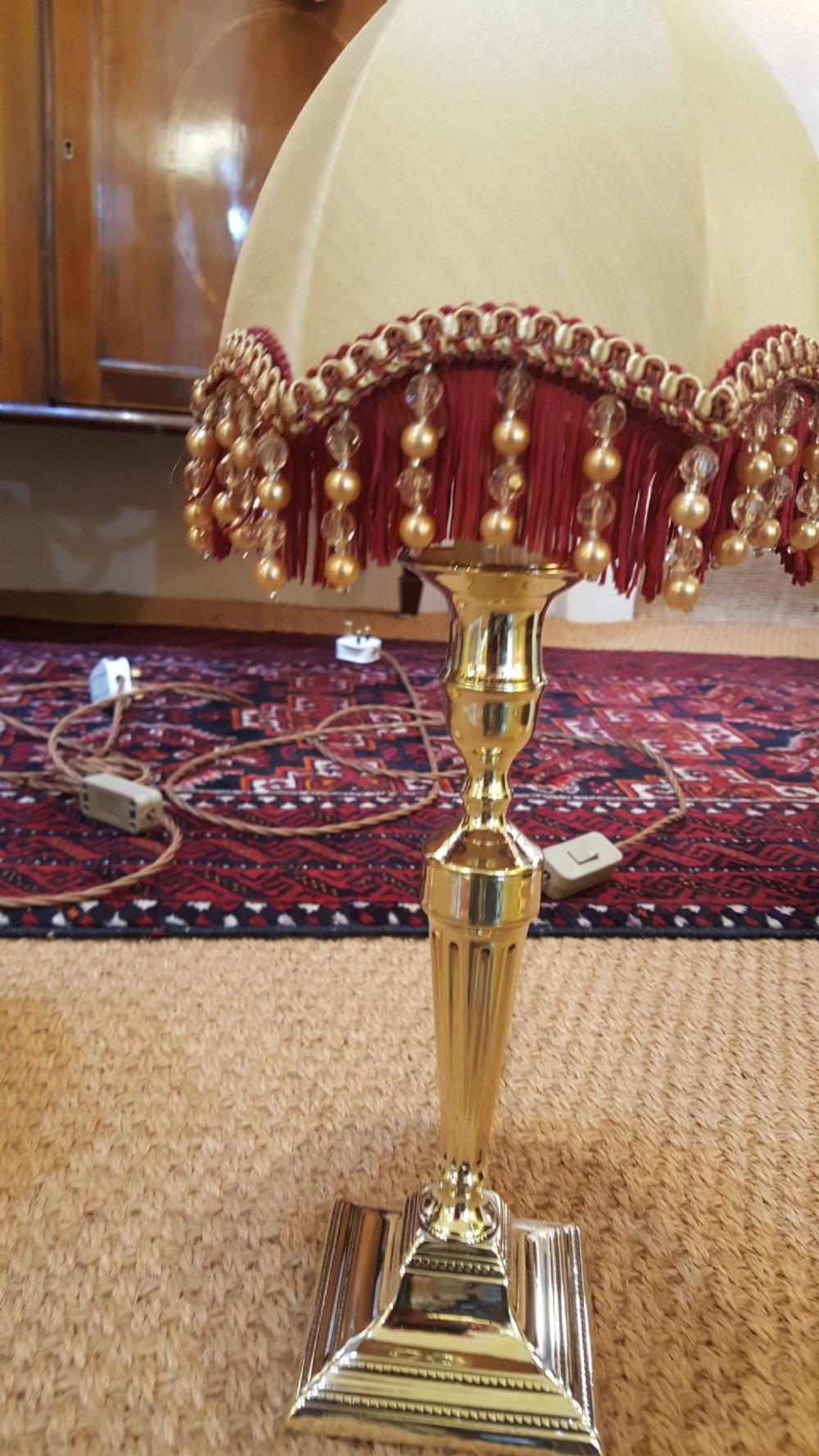 Pair of Edwardian Brass Candlesticks View IV