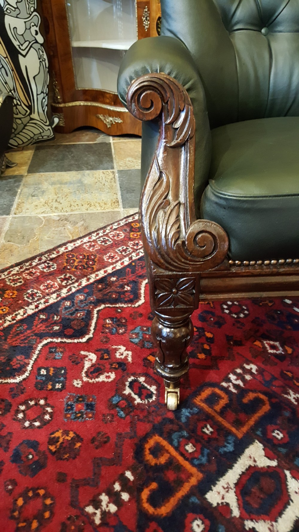 Early Victorian Mahogany Framed Armchair View II
