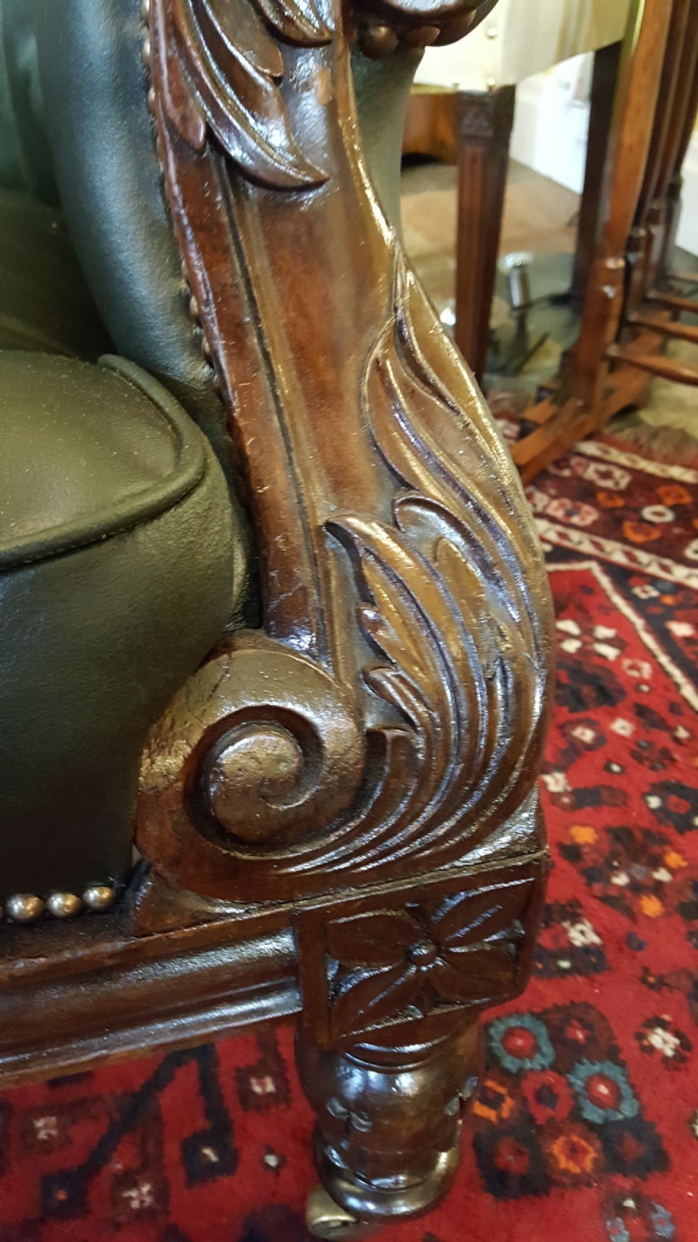 Early Victorian Mahogany Framed Armchair View III
