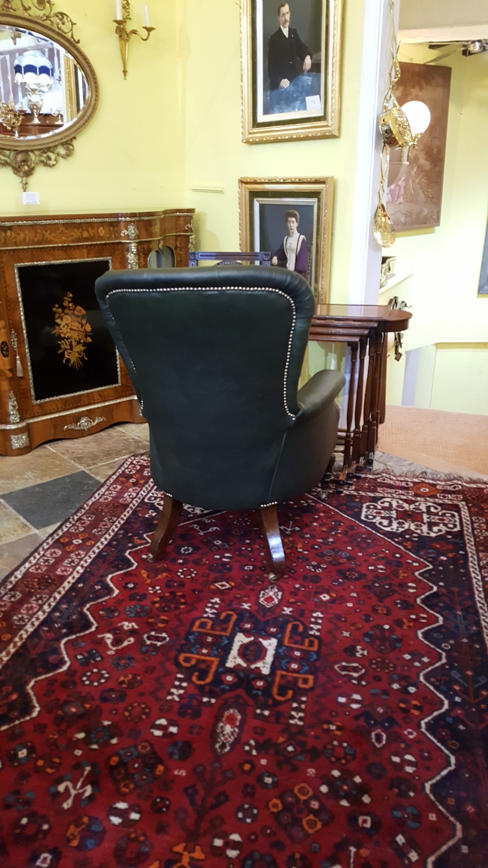 Early Victorian Mahogany Framed Armchair View V