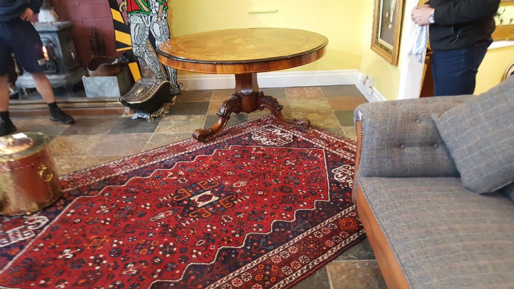 Superb Quality Victorian Burr Walnut Centre Breakfast Table View III
