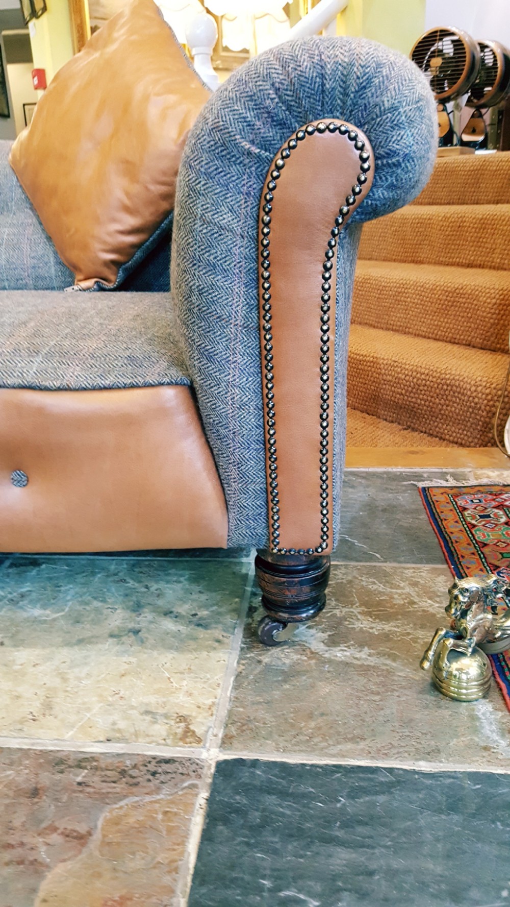 Victorian Chesterfield Style Sofa Settee View II