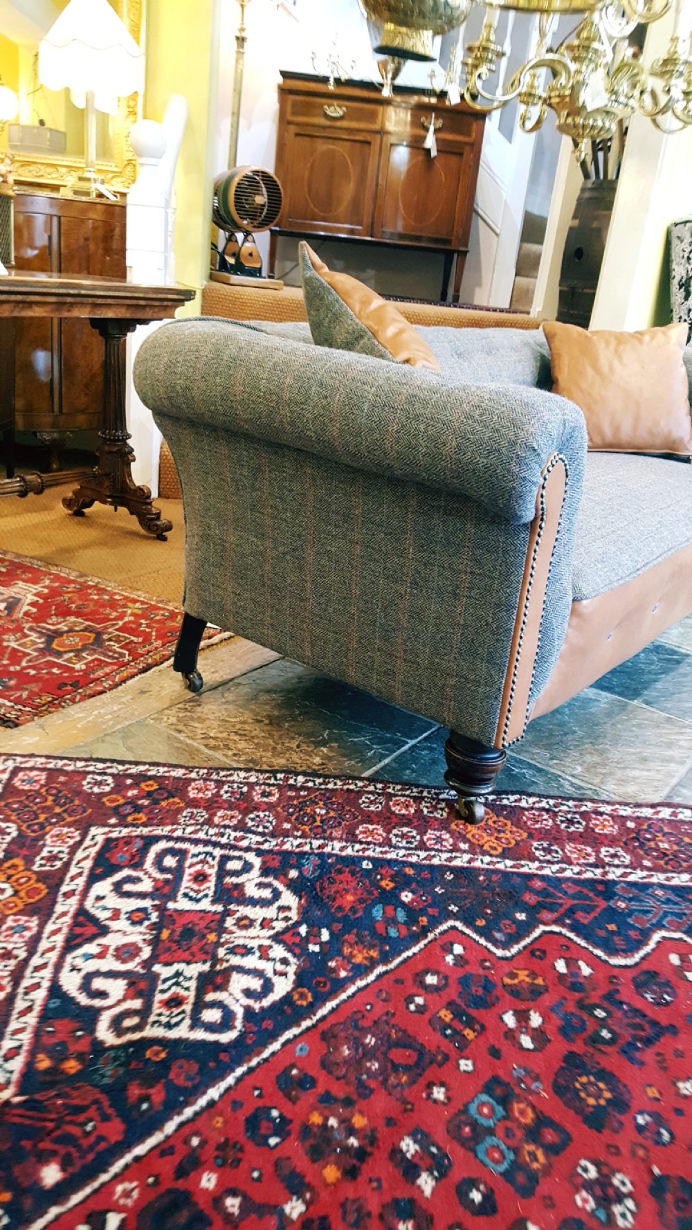 Victorian Chesterfield Style Sofa Settee View VII