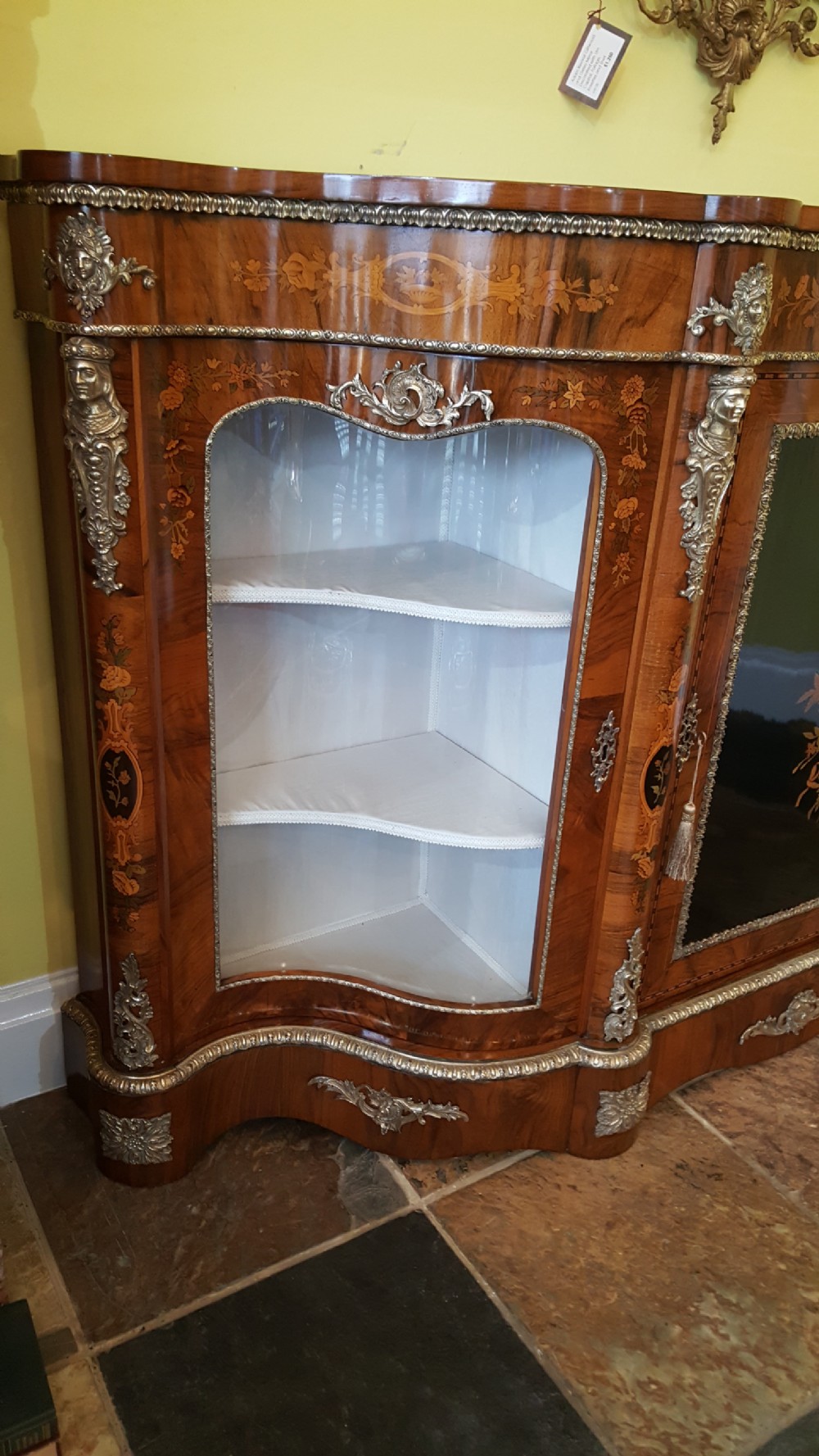 xhibition Quality Victorian Burr Walnut Credenza View V