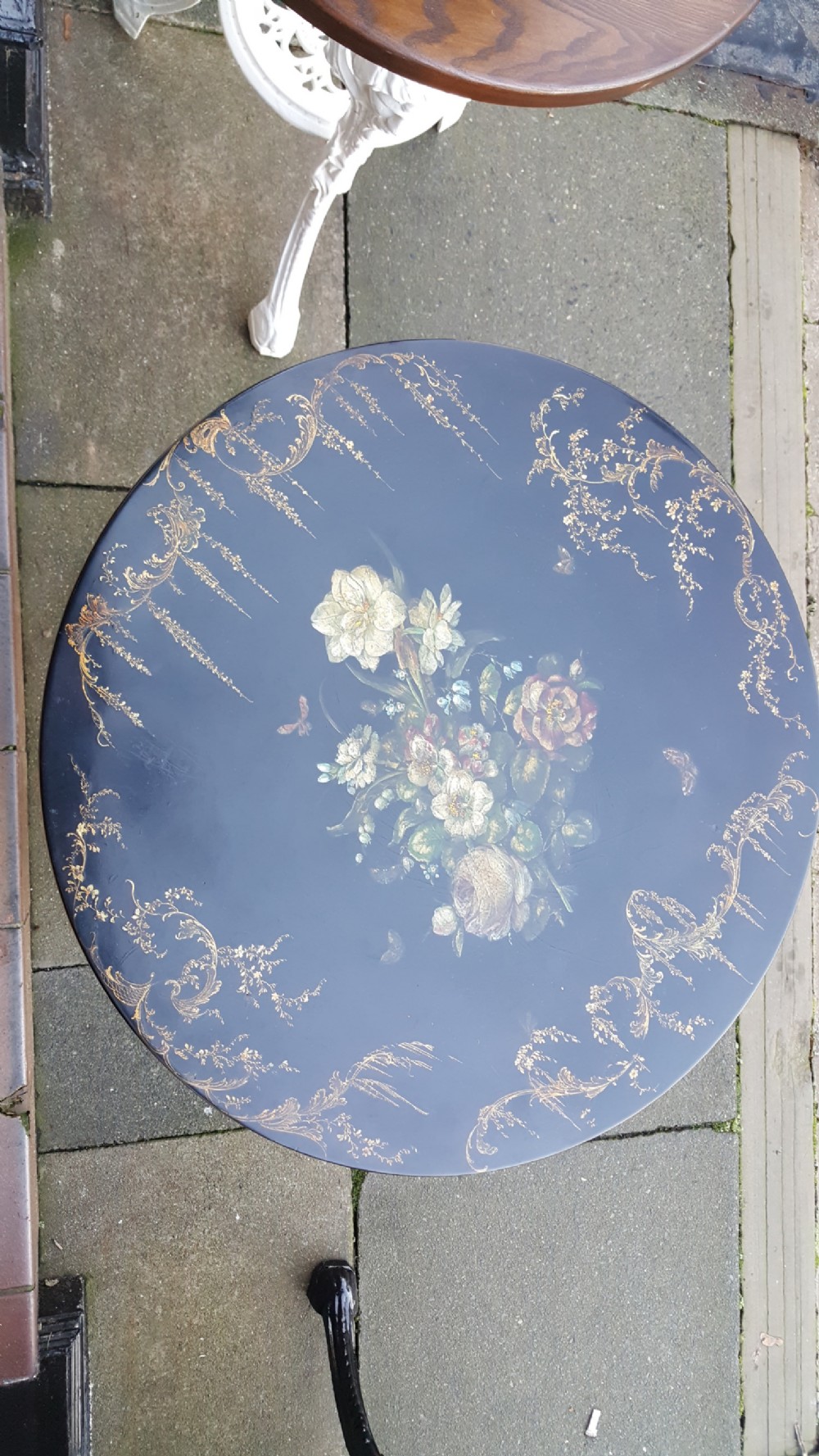  Victorian lacquered side table View II