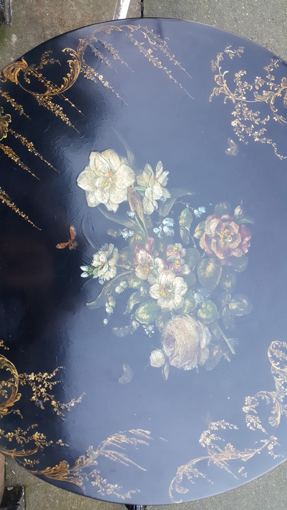  Victorian lacquered side table View III