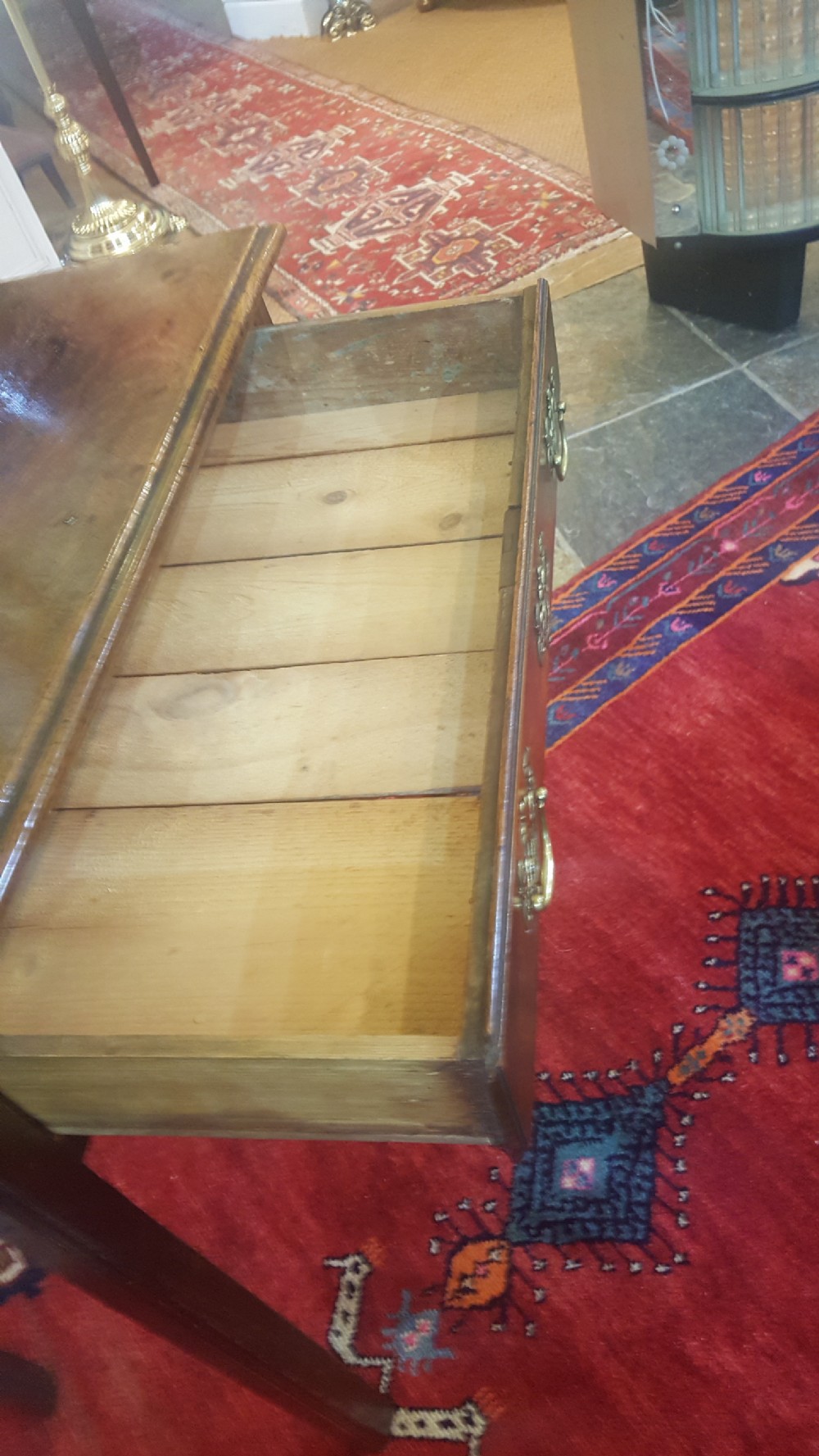 18thC Country Oak Lowboy View V