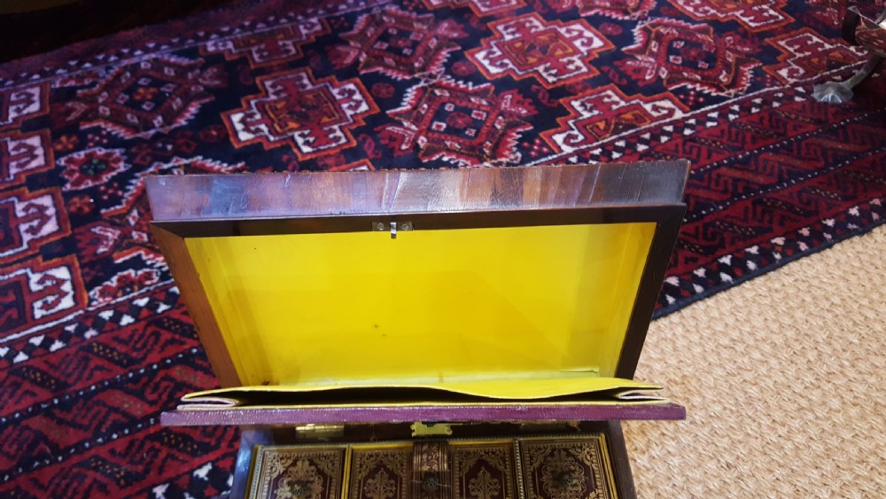 Regency Rosewood and Brass Inlaid Jewellery Box View IV