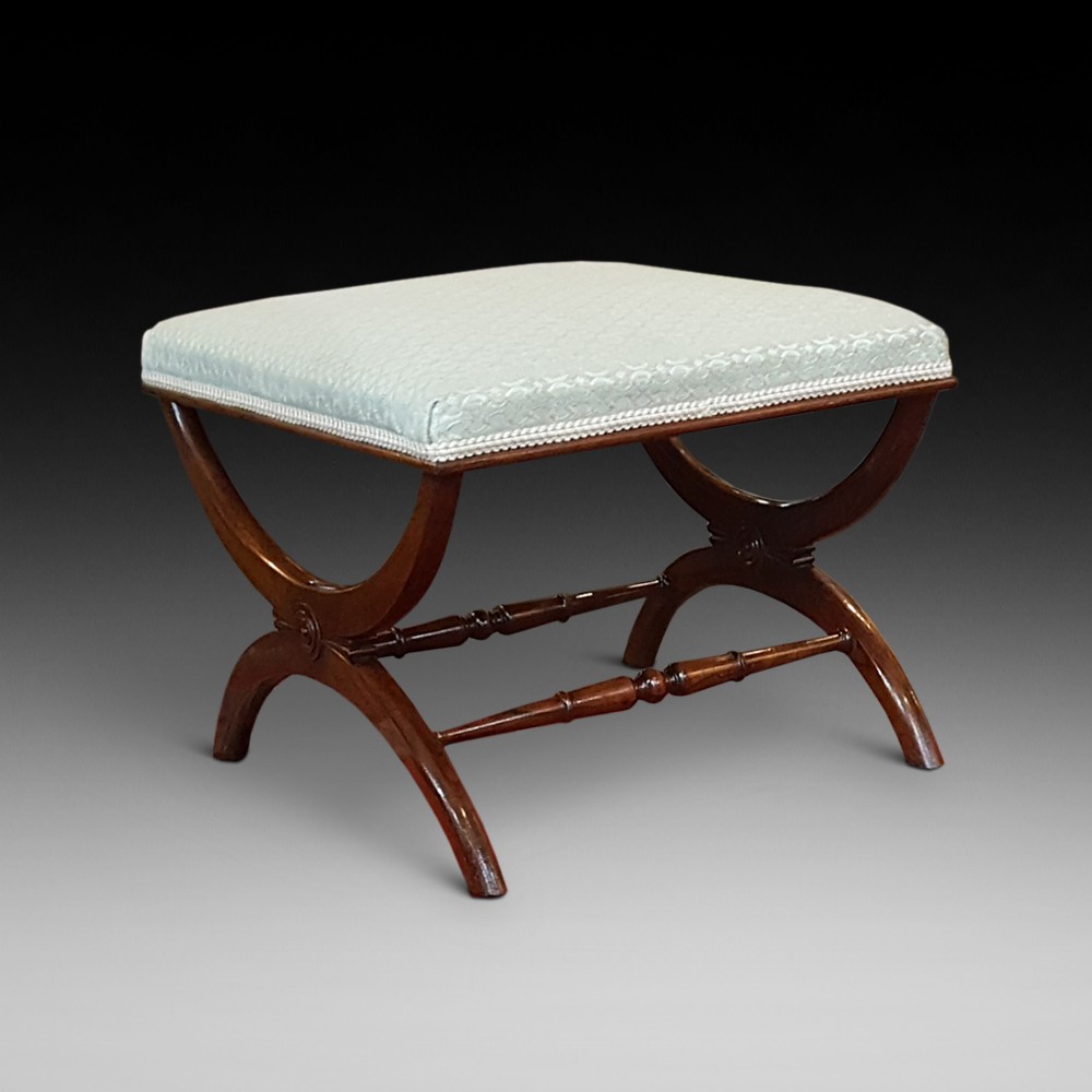 Regency Rosewood X-Stretchered Stool