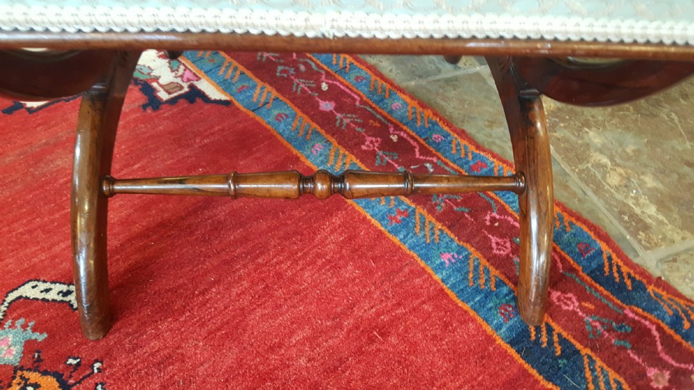 Regency Rosewood X-Stretchered Stool View III