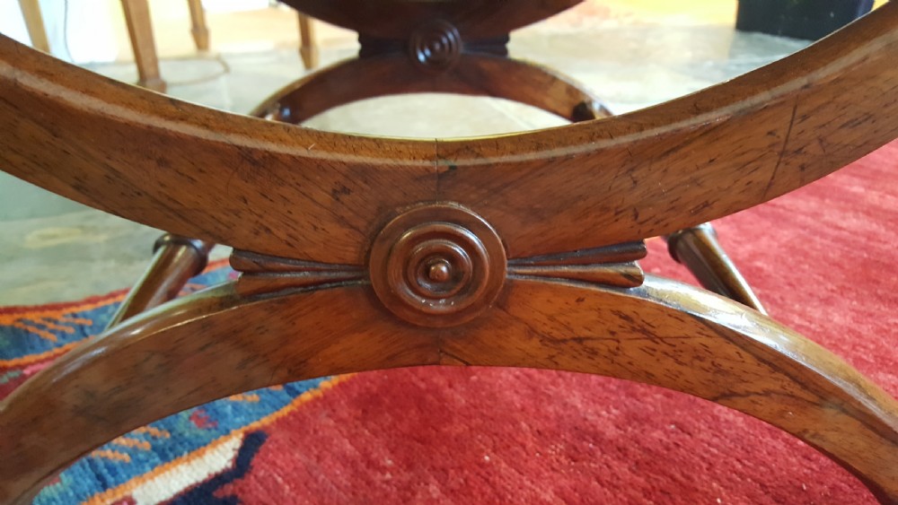Regency Rosewood X-Stretchered Stool View V