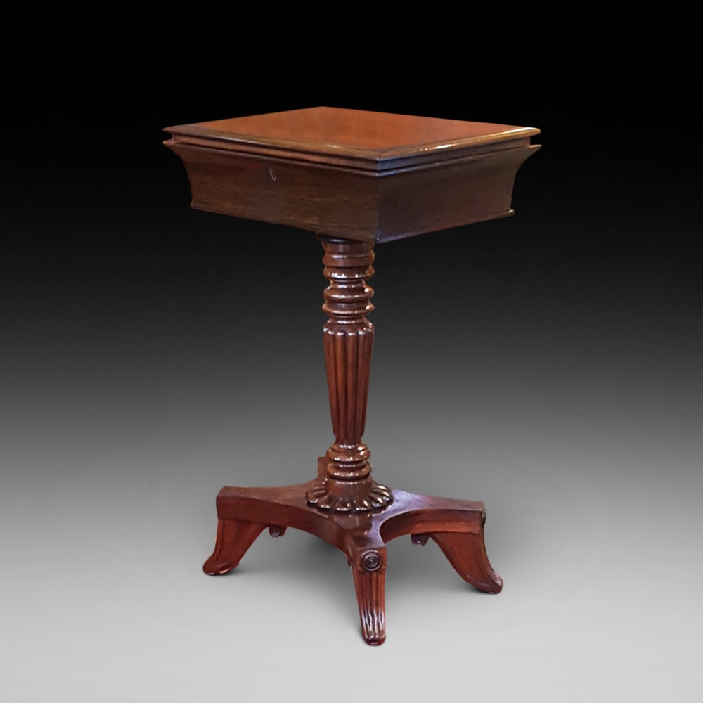 Late Regency Rosewood Teapoy