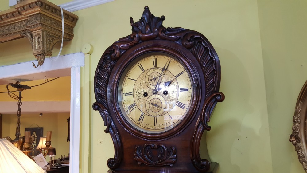 Late Regency Rosewood Longcase Clock by D.Duff of Paisley  View II