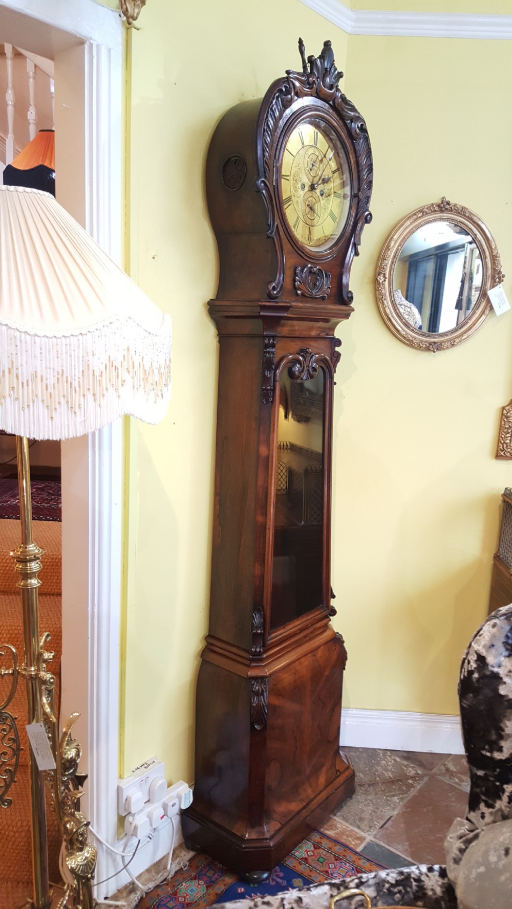 Late Regency Rosewood Longcase Clock by D.Duff of Paisley  View VIII