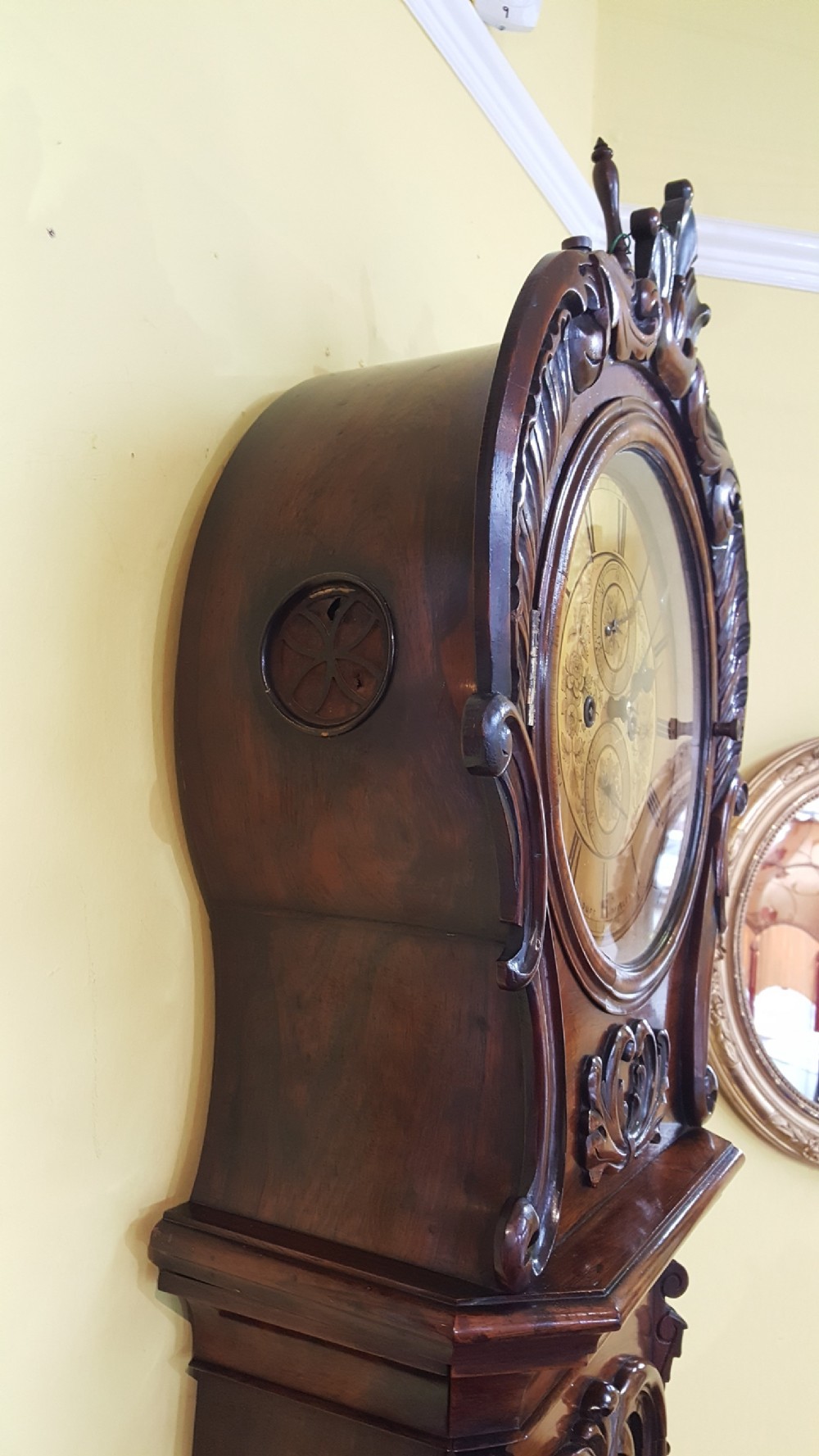 Late Regency Rosewood Longcase Clock by D.Duff of Paisley  View IX
