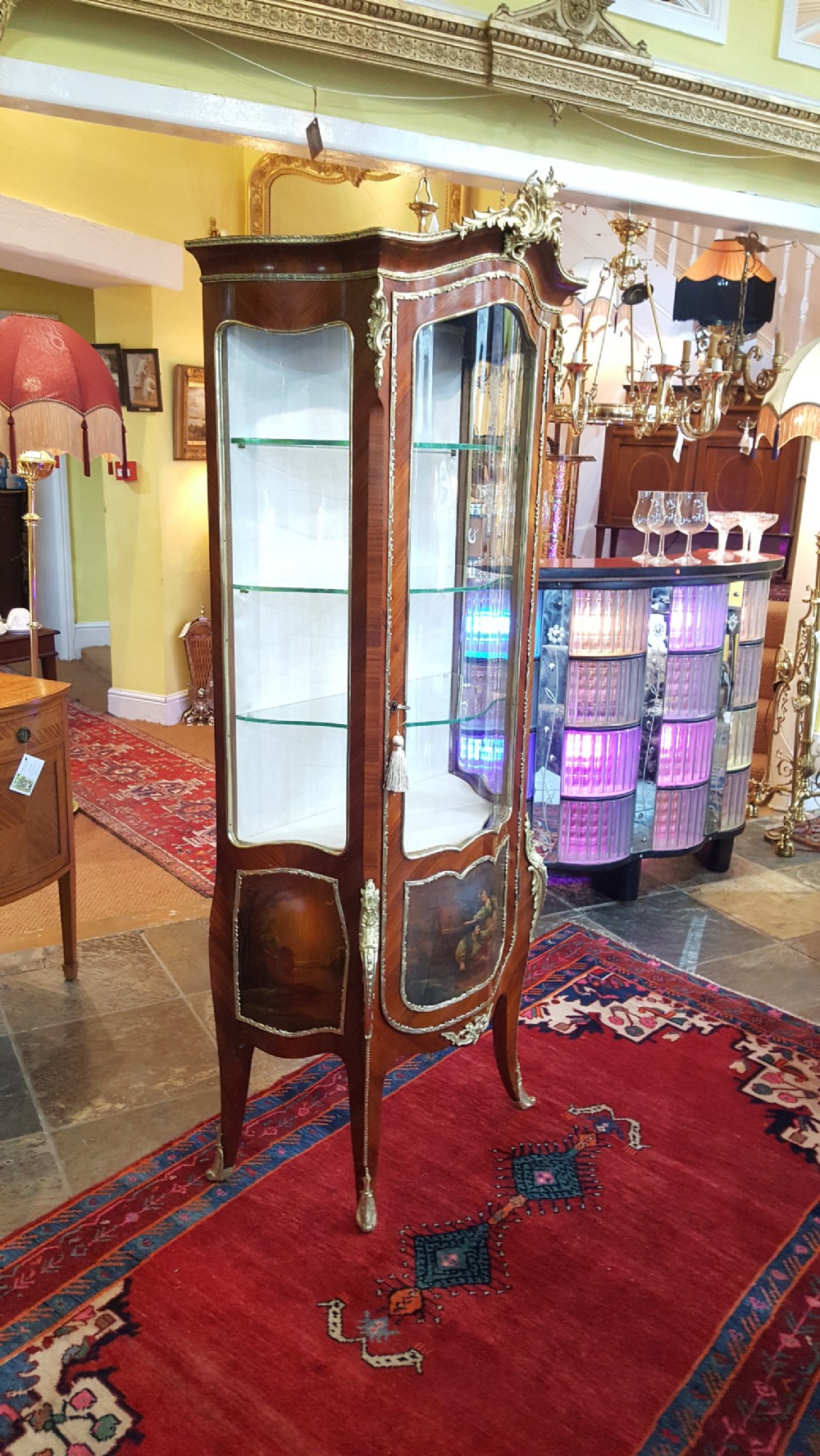 Late 19thC Vernis Martin Vitrine View XI