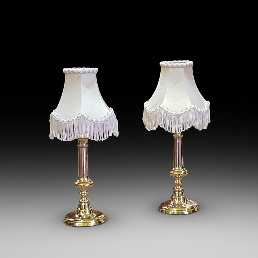 Pair of 19thC Brass Candlesticks