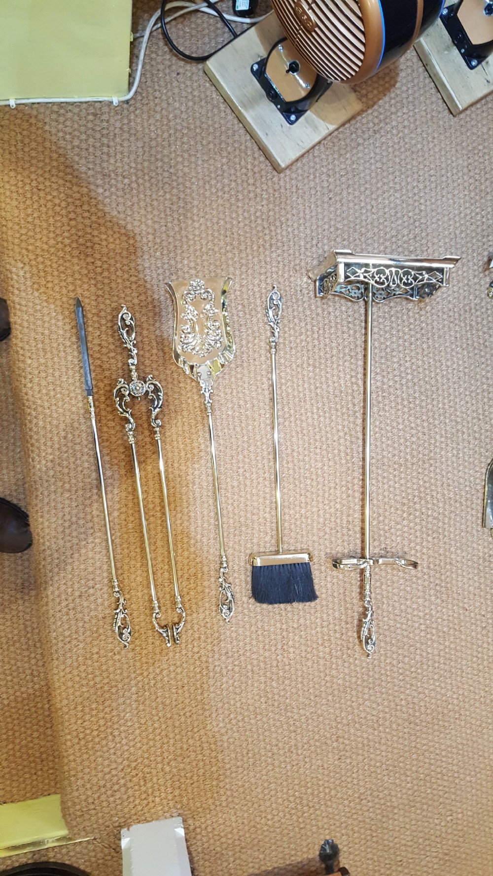 Victorian Brass Companion Fireside Set View III