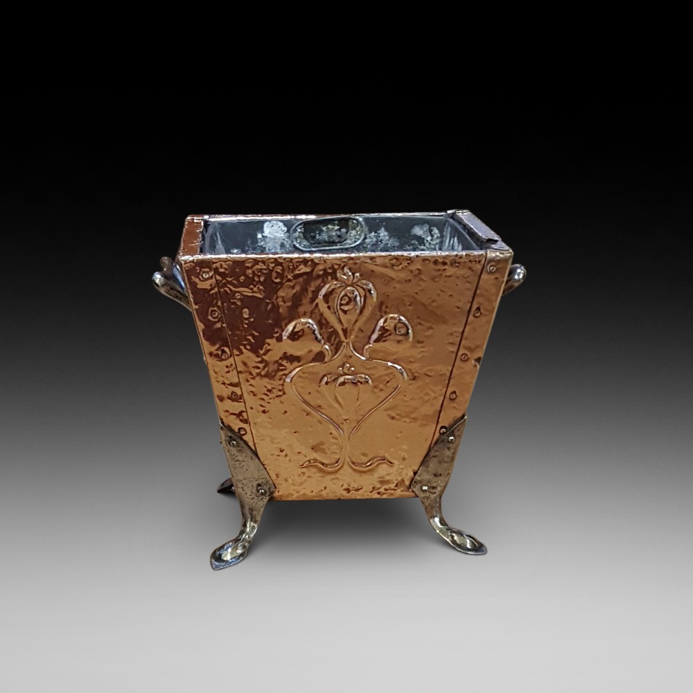 Art Nouveau Copper Jardiniere