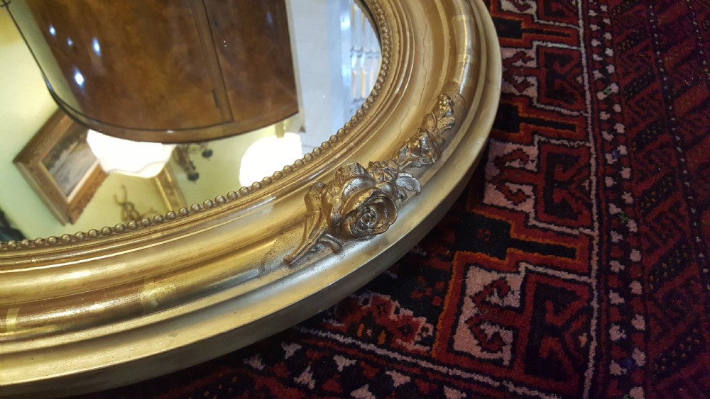  19thC Gilt Geso Framed Wall Mirror View V