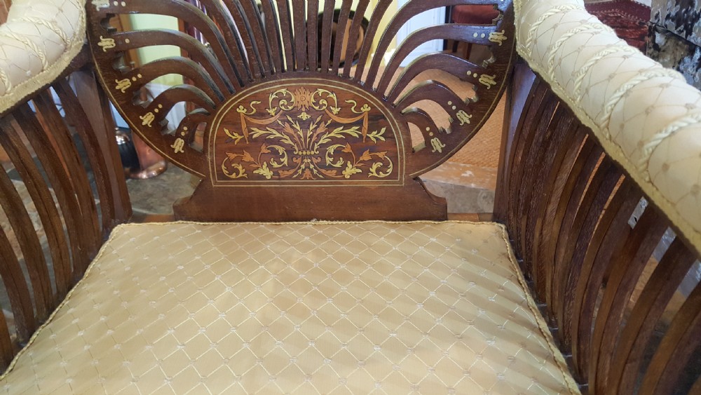 Sheraton Revival Mahogany Armchair View II