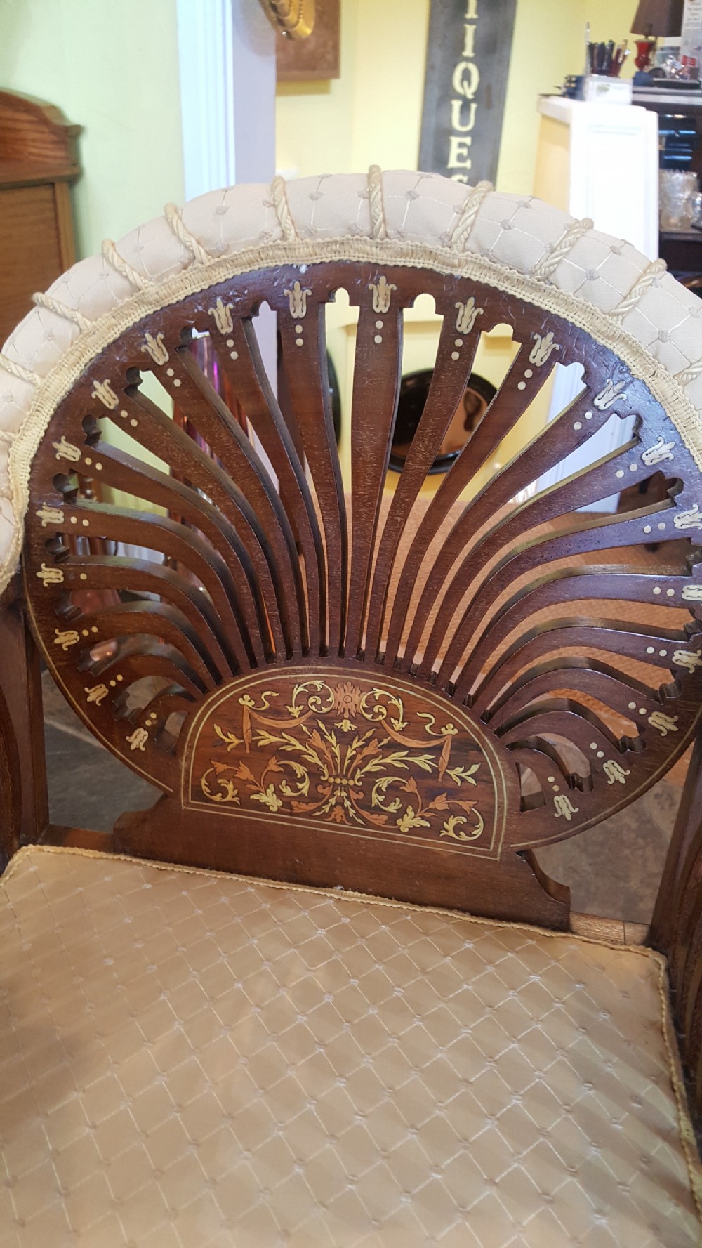 Sheraton Revival Mahogany Armchair View IV
