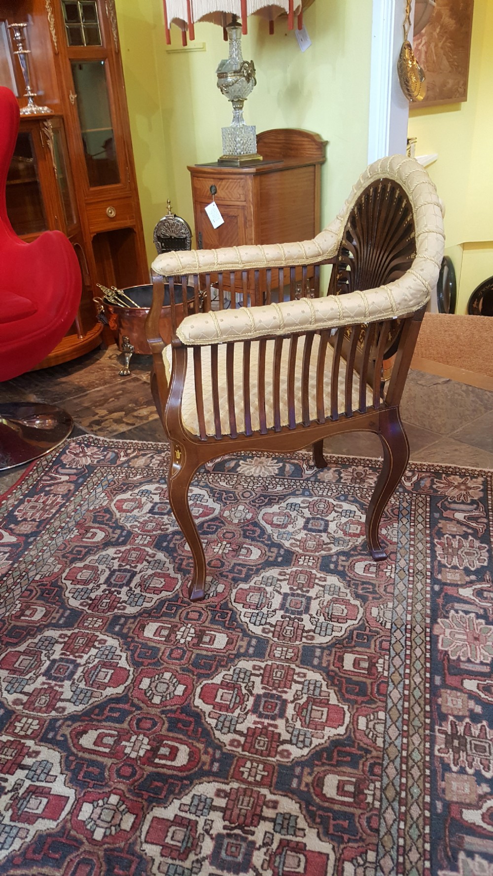 Sheraton Revival Mahogany Armchair View VI