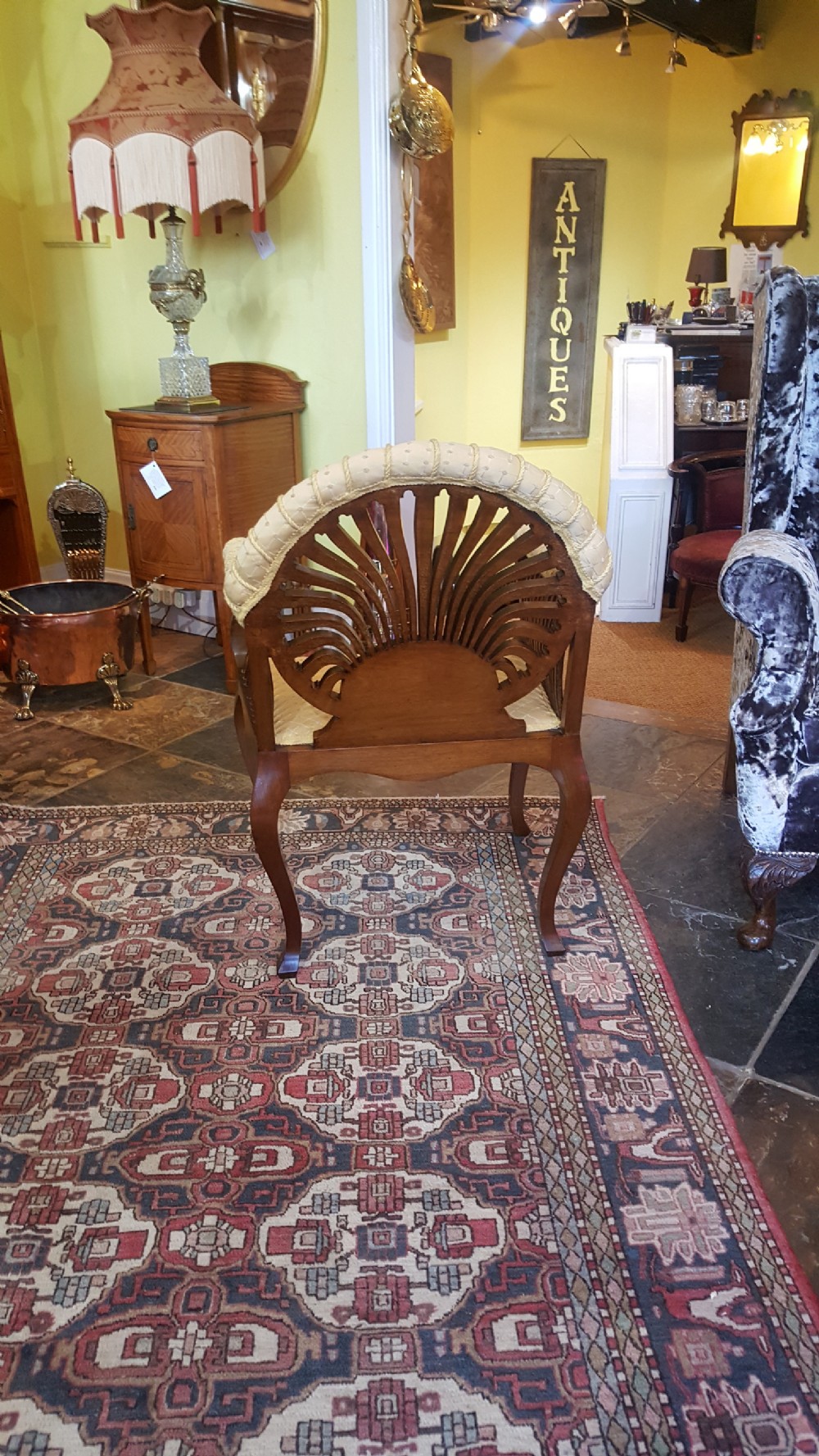 Sheraton Revival Mahogany Armchair View VII