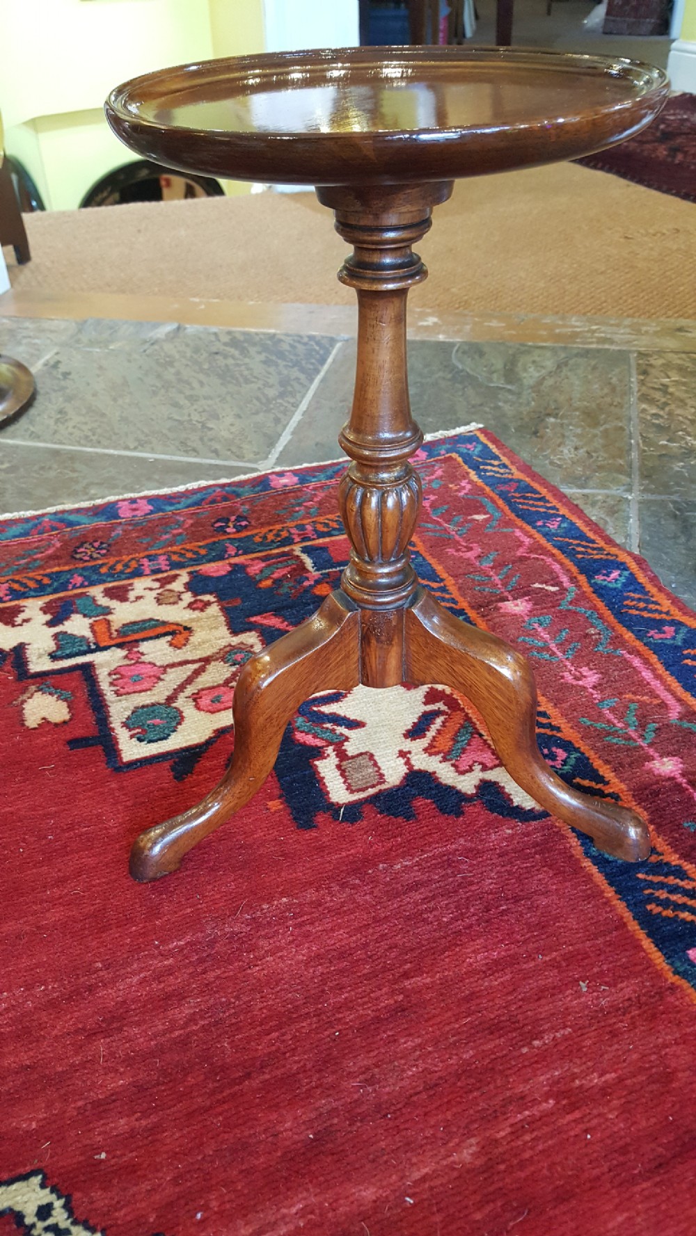 Edwardian mahogany side lamp table View III
