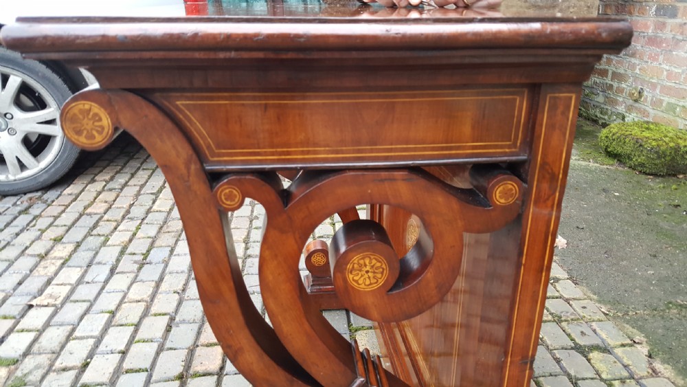 Mid 19thC mahogany console table View III