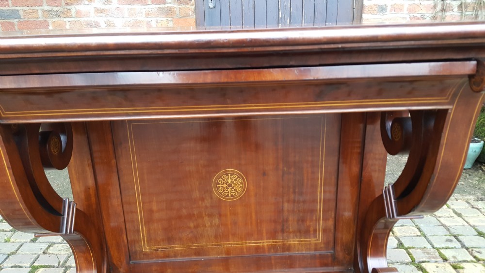 Mid 19thC mahogany console table View IV