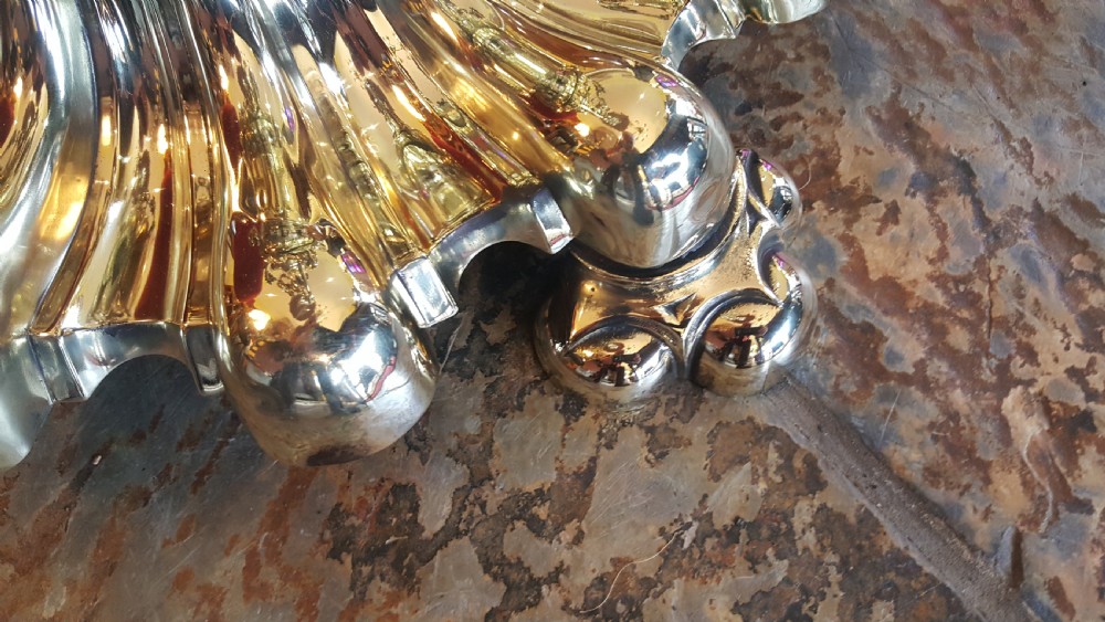  Late 19thC telescopic brass standard oil lamp View IV