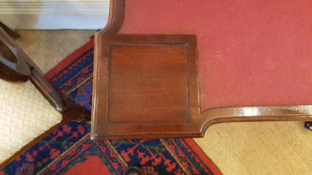 George II Mahogany Fold Over Card Table View IV