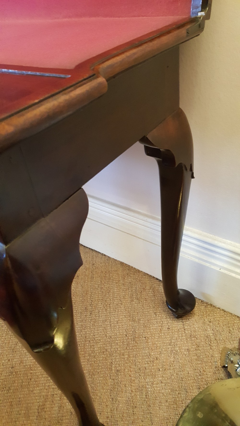 George II Mahogany Fold Over Card Table View IX