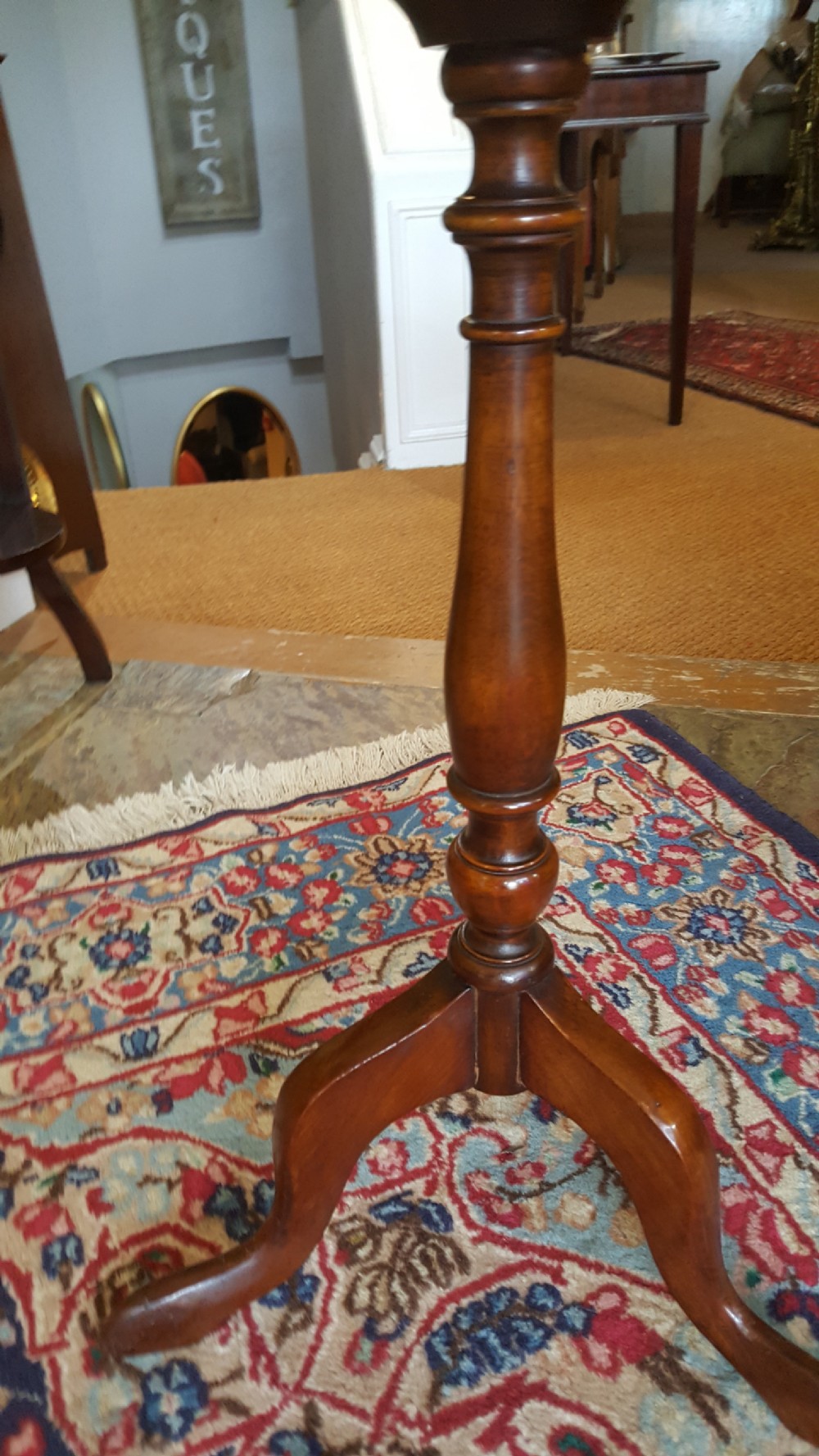 Edwardian mahogany occasional lamp table View III