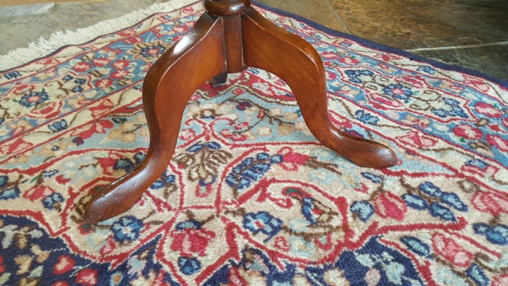 Edwardian mahogany occasional lamp table View IV