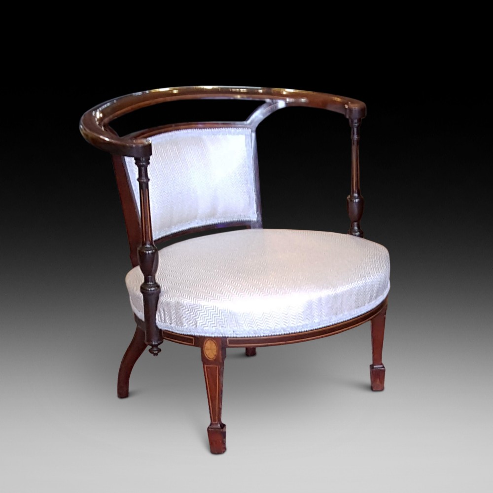 Edwardian Mahogany Childs Tub Chair
