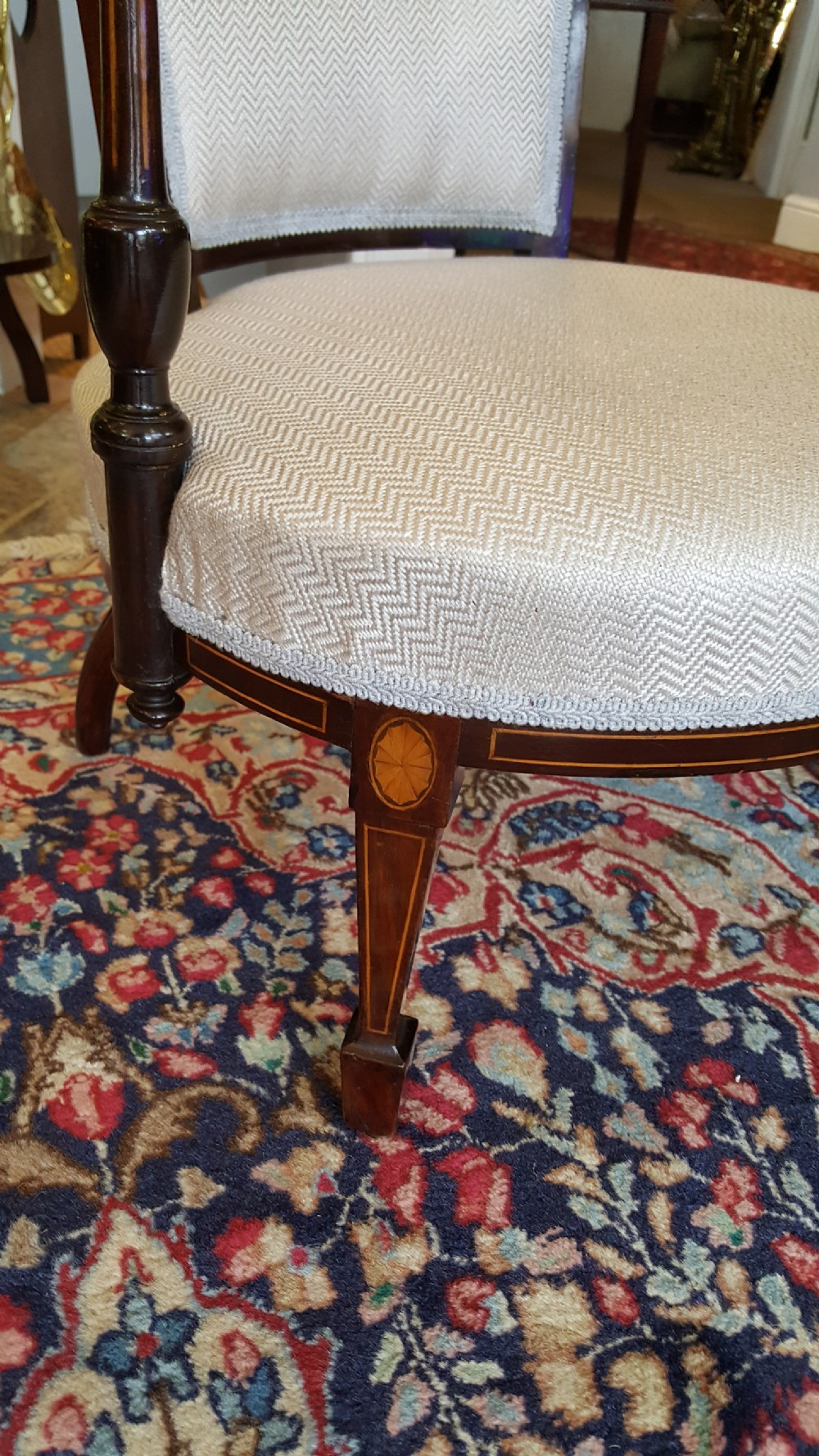 Edwardian Mahogany Childs Tub Chair View V