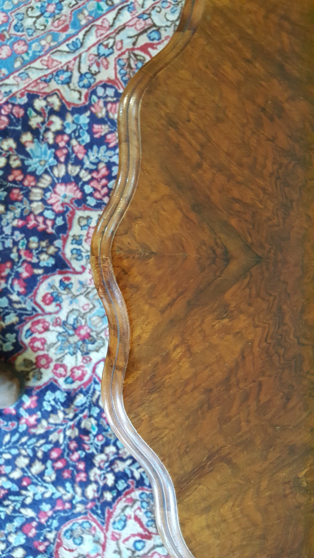 Victorian walnut tilt top occasional table View VII